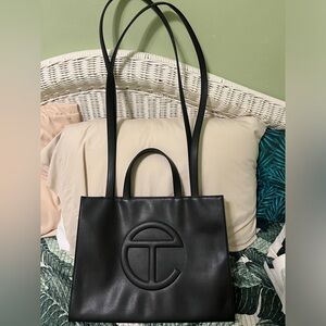 Medium black Telfar tote bag